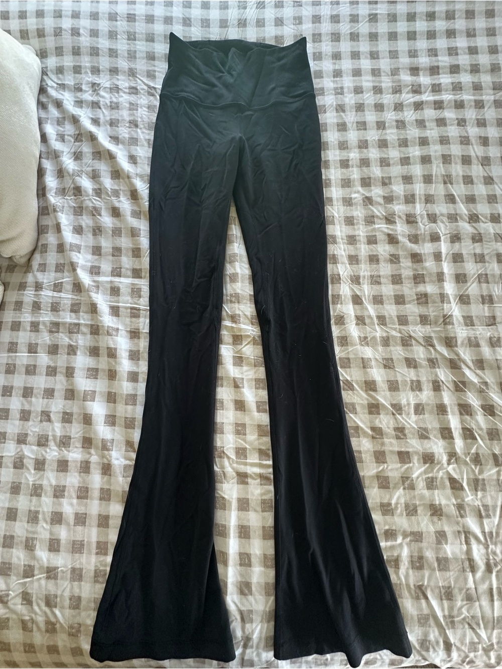 lululemon athletica Black Flared High-Waist Yoga Pants
